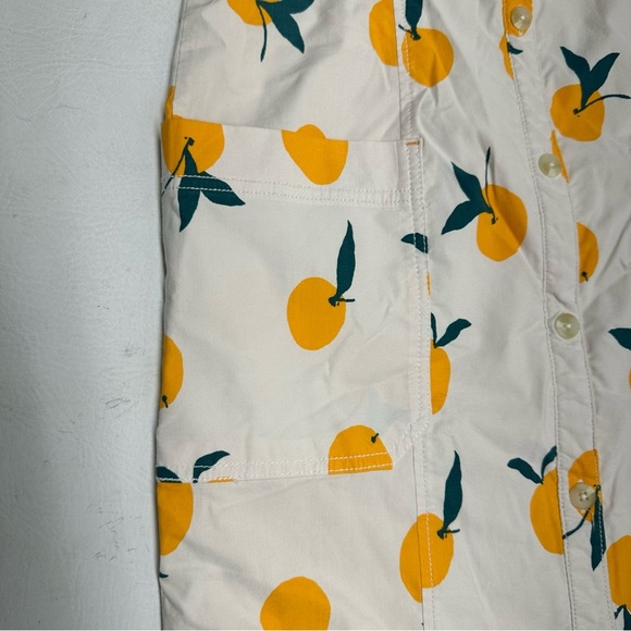 MAEVE BY anthropologie Dylan Mierzwinsky Orange Print Sleeveless Dress size M - Picture 8 of 11